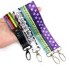 luxury designer woven key chain wrist strap lanyards personalizados stitch sports wristlet keychain