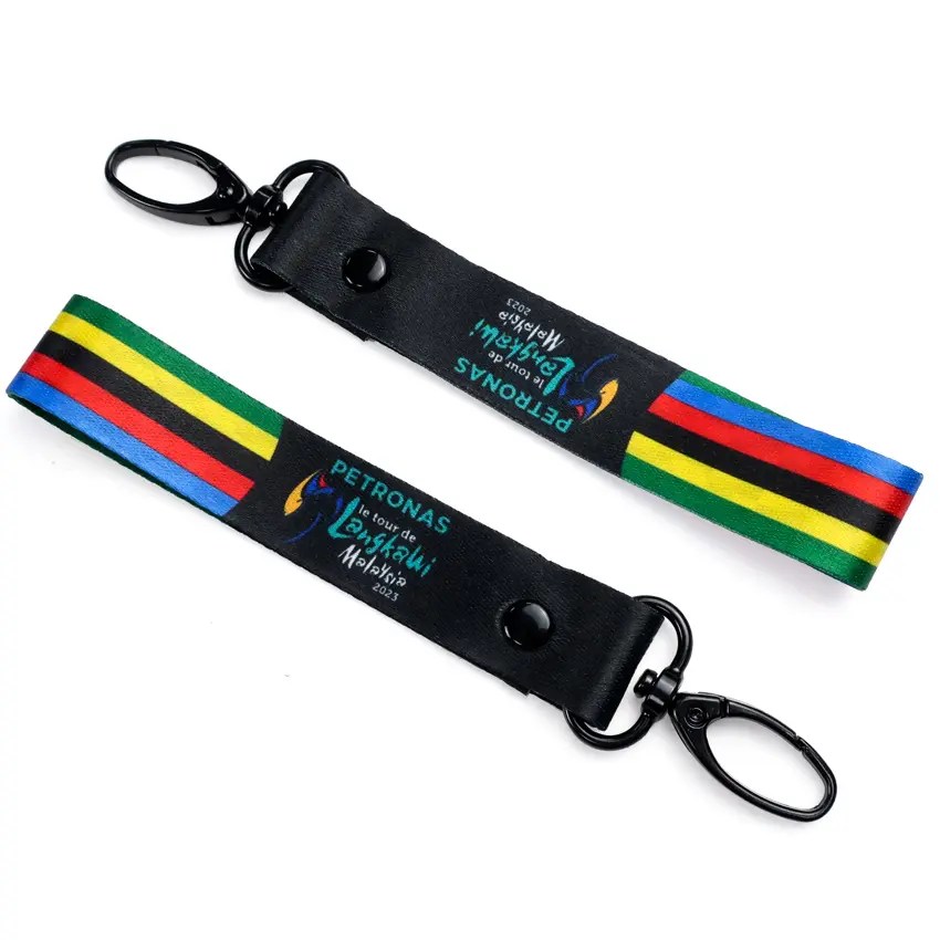 luxury designer woven key chain wrist strap lanyards personalizados stitch sports wristlet keychain