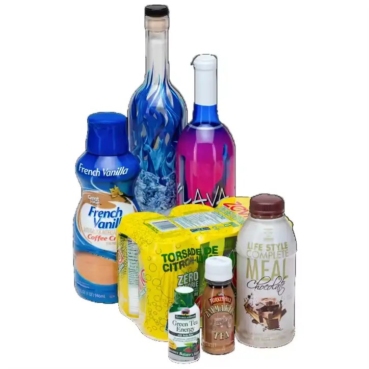 Custom Bottle Label Plastic Pvc Pet Heat Shrink Wrap Pet Shrink Band Film Sleeve