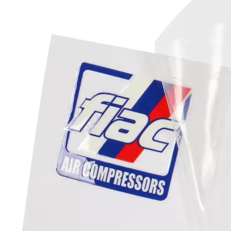 Custom printing 3d logo uv transfer sticker