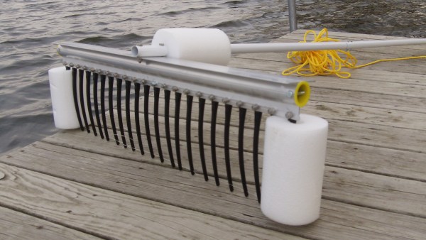 Big Tooth Lake Rake: http://weedersdigest.com/big-tooth-lake-rake-w-rope/ 
