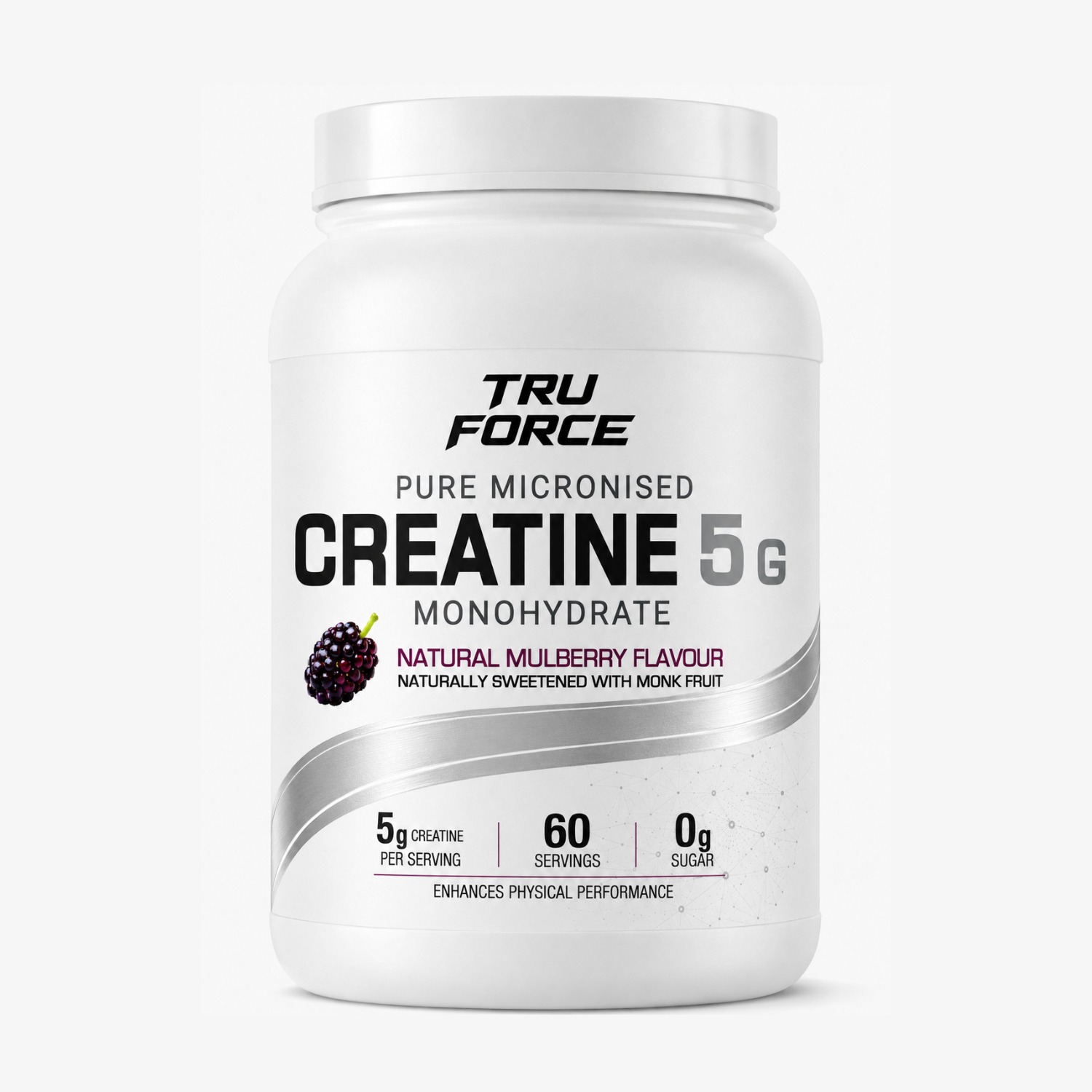Pure Creatine Monohydrate 5.0 cu aromă naturală de dude