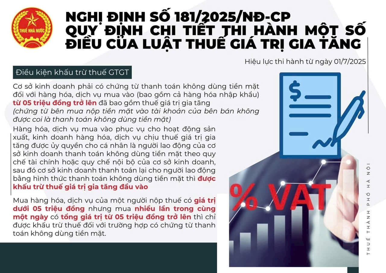 Phân Tích Nghị Định 181/2025/NĐ-CP: Quy Định Về Thuế Giá Trị Gia Tăng
