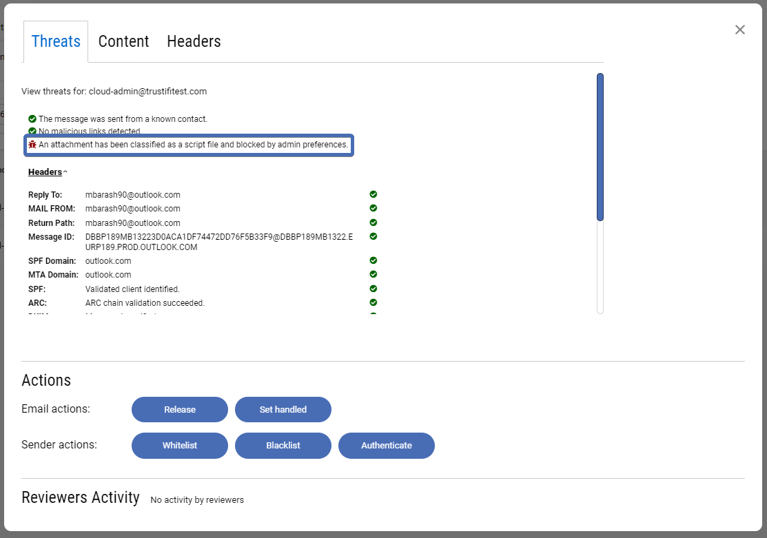 Block File Types Trustifi
