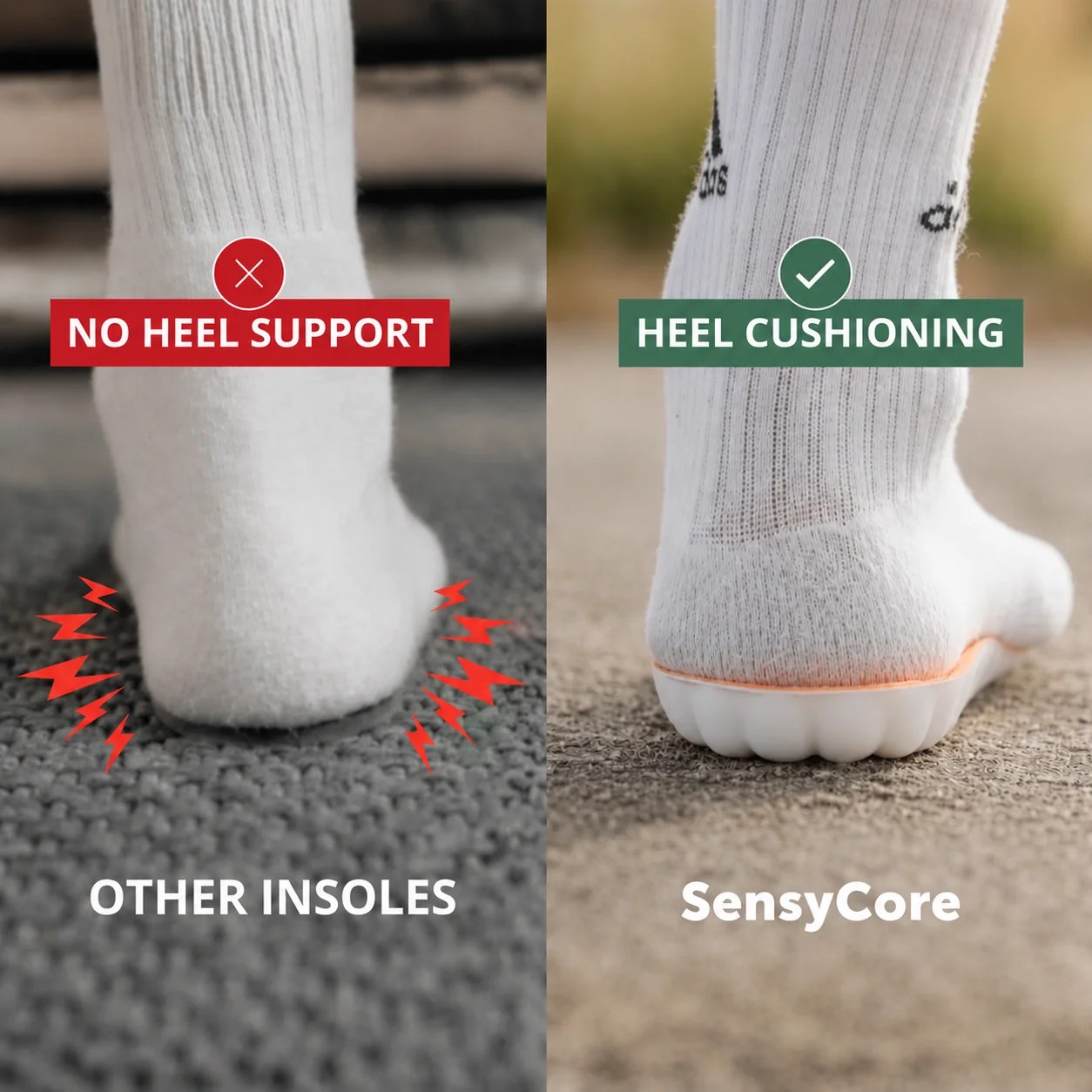 Relieves Heel Pressure