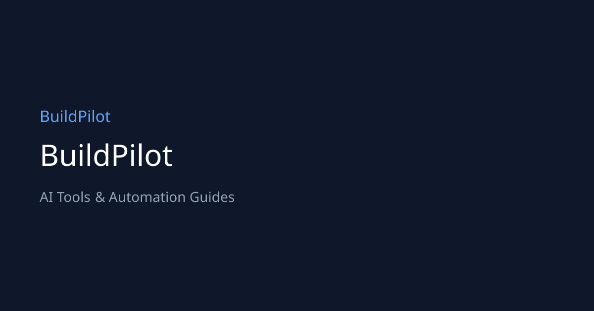 Best AI Tools For Event Planners 2026 BuildPilot Og