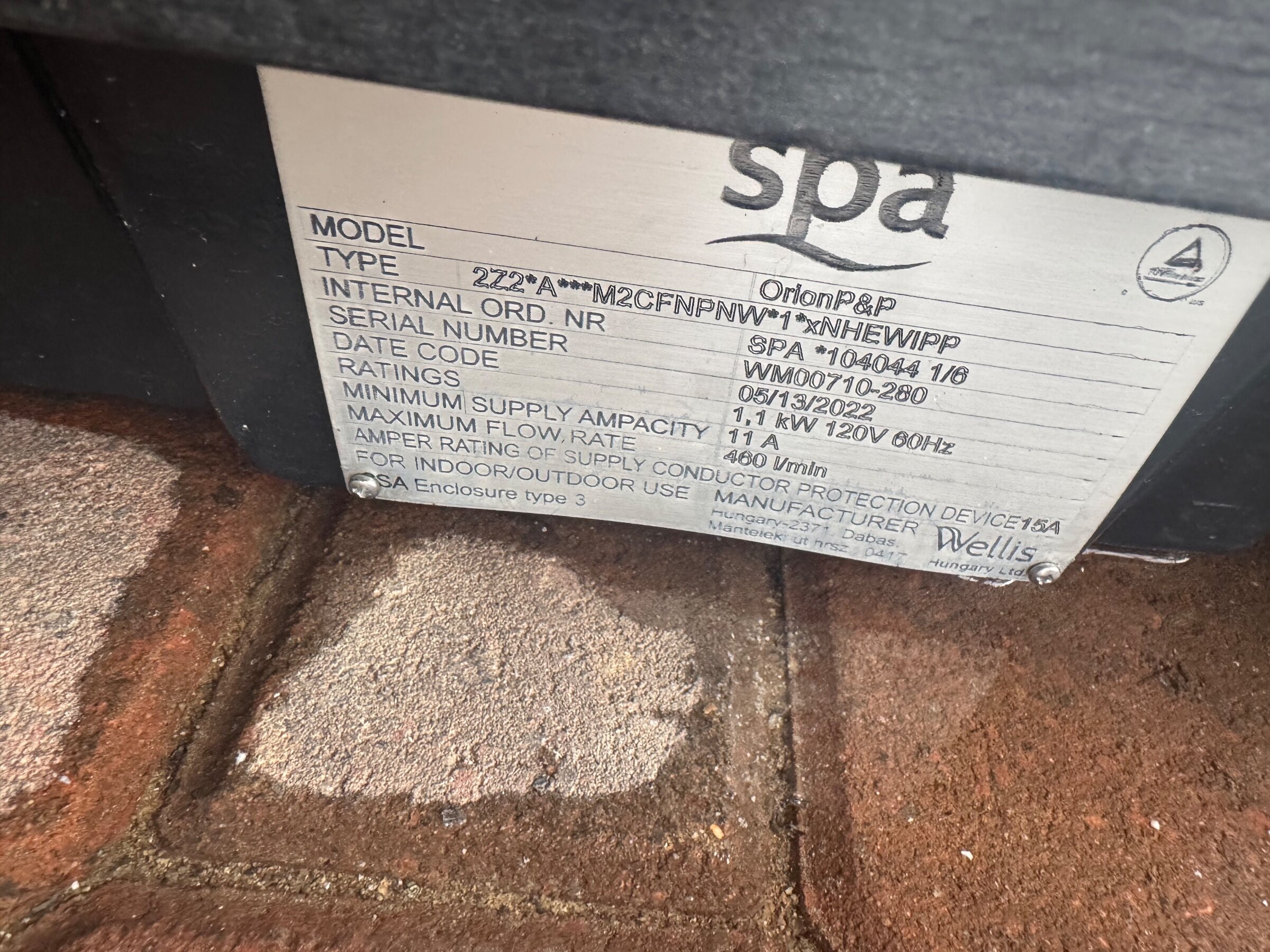 2023 Like New Wellis Orion Plug and Play Hot Tub 2-3 Person 110V – Rockville, MD