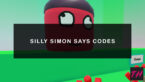 Silly Simon Says Codes May 2026 Tokens And Coins Try Hard Guides Silly Simon Says Codes 145x82 