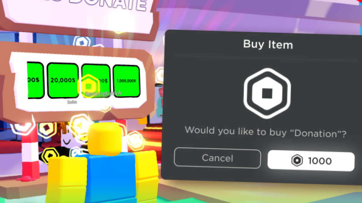 The New Roblox Pls Donate Update Introduces Promotion Blimp And More Pls Donate In Game Example 