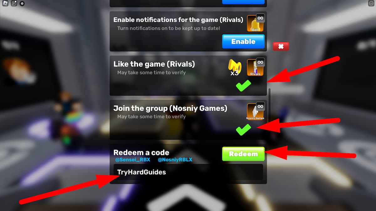 Rivals Codes January 2026 Try Hard Guides How To Redeem Codes In Rivals Roblox 