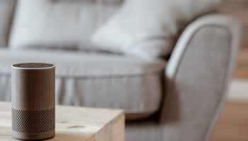 brown speaker on the table (Coolest Things on Amazon Under $100)