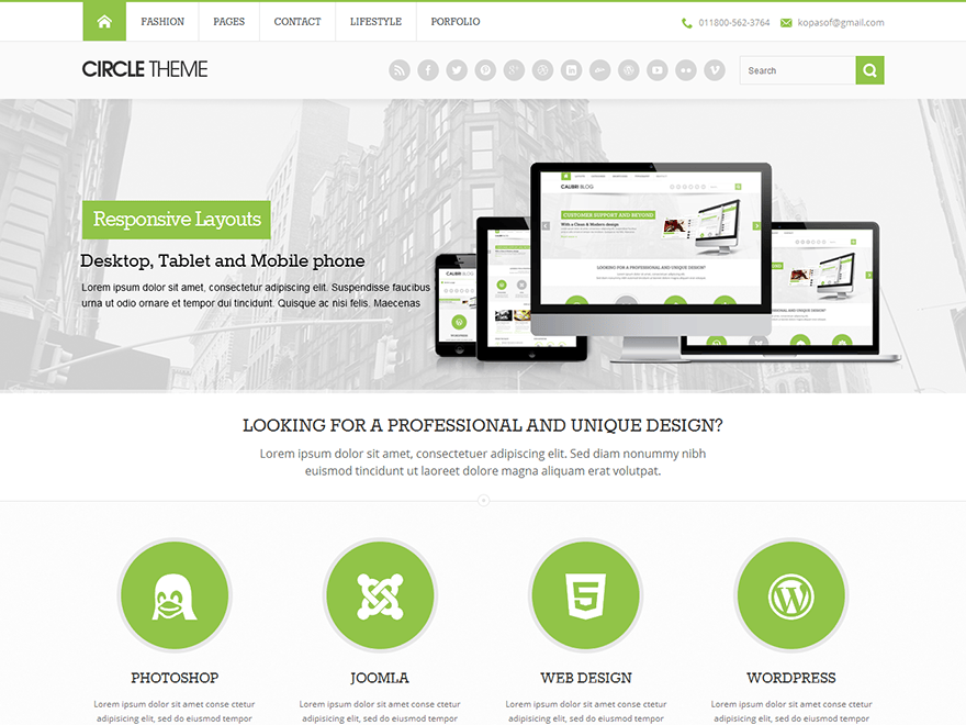 Circle LITE free WordPress theme – Free WordPress themes