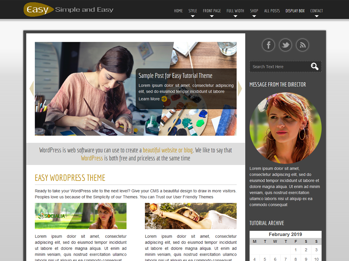 Easy Theme Wordpress