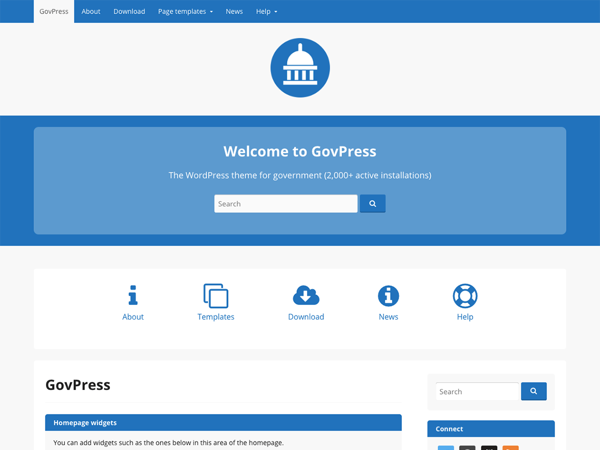 There's no place like search & go, a smart directory theme that will help you find any place you want, in a flash. Govpress Wordpress Theme Download