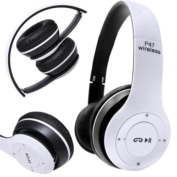 Ασύρματα ακουστικά P47 Bluetooth μικρόφωνο MP3 - Image 2