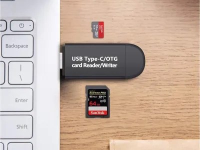 Αναγνώστης καρτών SD Micro SD TF USB USB-C Micro USB 3in - Image 2