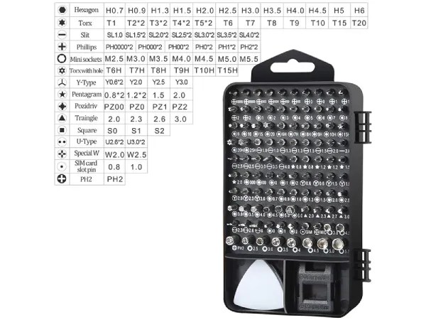 Σετ κατσαβιδιών ακριβείας Torx, 115-σε-1 - Image 3