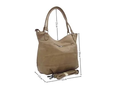 Τσάντα Shopper με μαργαριτάρι διακόσμηση - μωβ - Image 3