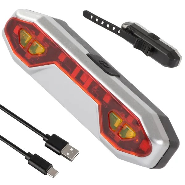 Ισχυρό πίσω LED φως ποδηλάτου με φόρτιση USB