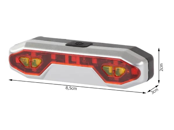 Ισχυρό πίσω LED φως ποδηλάτου με φόρτιση USB - Image 2