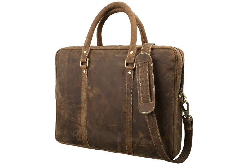 Τσάντα Laptop - Buffalo Hunter Leather Oil🦬