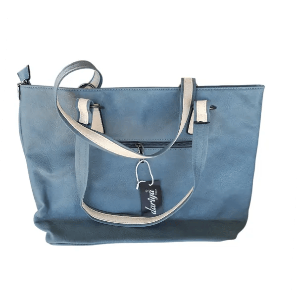 Τσάντα shopper/tote dariya® με ρίγες - Image 3