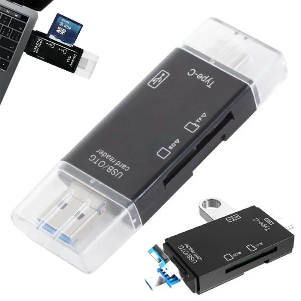 Αναγνώστης καρτών SD microsd tf usb usb-c micro usb otg - Image 2