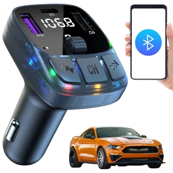 FM Transmitter MP3 & Hands-Free | Bluetooth 5.3 🚗🎶