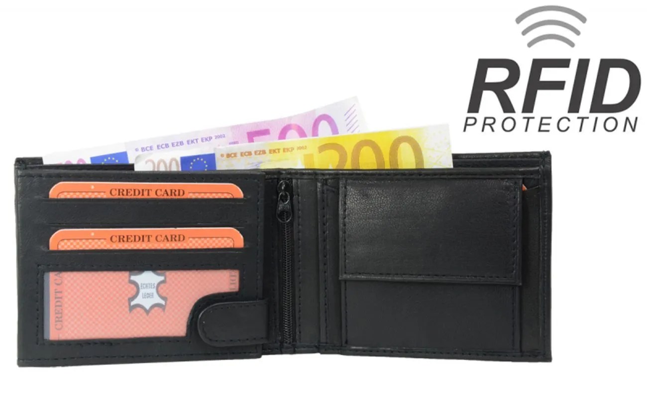 Δερμάτινο πορτοφόλι RFID Protect - Purse Nappa