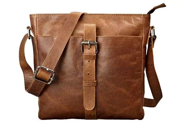 dariya®Τσάντα ώμου casual - Buffalo Oil Pull-Up Vintage δέρμα