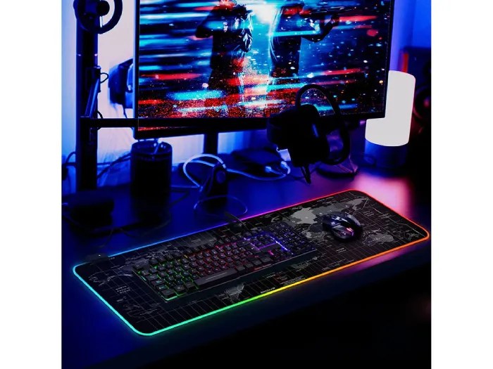 Φωτιζόμενο mouse pad για παιχνίδια με LED xxxl - Image 2