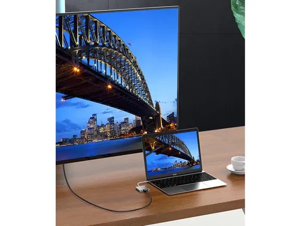USB-C Hub 3in1 με HDMI 4K & USB 3.0 - Image 2