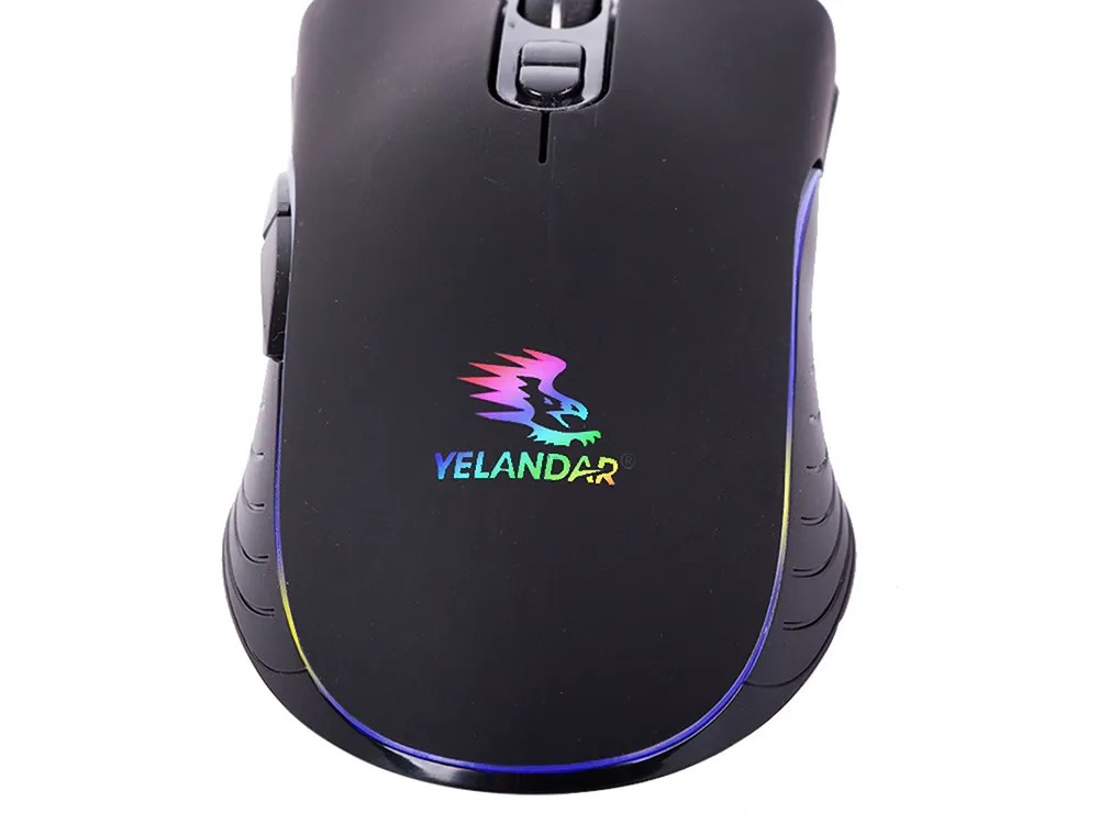 YELANDAR ΕΝΣΥΡΜΑΤΟ ΟΠΤΙΚΟ RGB GAMING MOUSE - Image 10