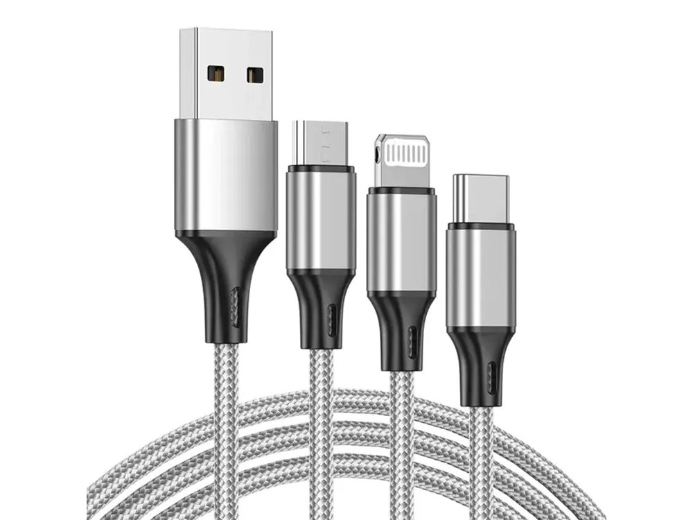 Verk Group Καλώδιο USB 3 σε 1 για τηλέφωνο