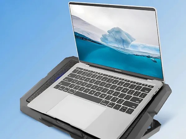 Βάση Ψύξης Laptop με LED & 4 Ανεμιστήρες –  10" έως 17" - Image 8
