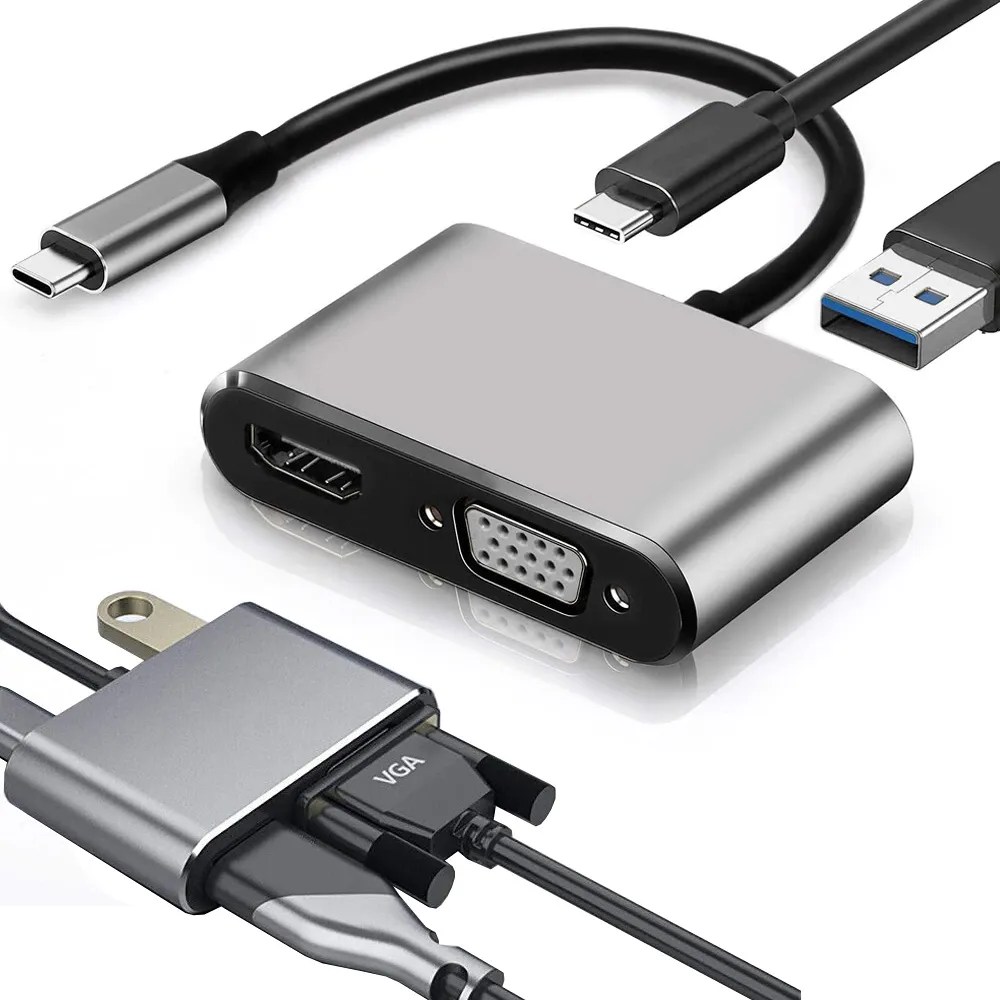 USB-C προς HDMI 4K / VGA / USB 3.0 / PD Hub Adapter