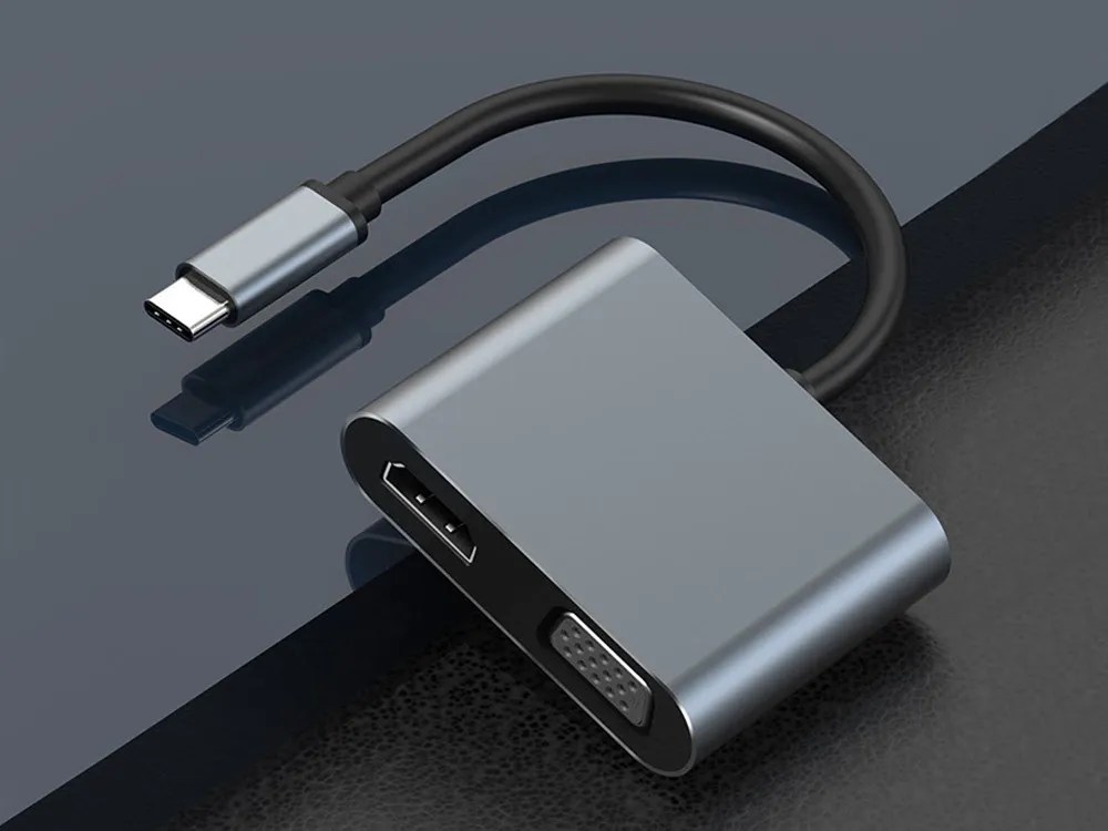USB-C προς HDMI 4K / VGA / USB 3.0 / PD Hub Adapter - Image 3