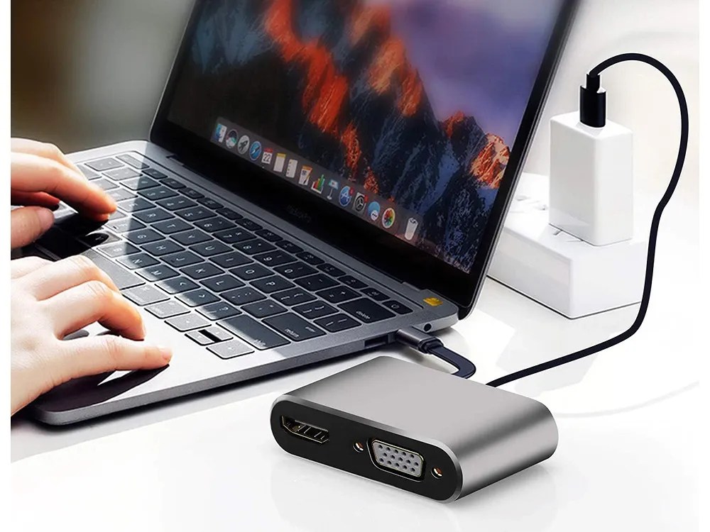 USB-C προς HDMI 4K / VGA / USB 3.0 / PD Hub Adapter - Image 6