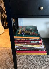 Hallway "bookshelf"