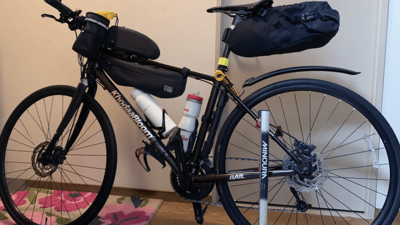 20230916鳥取へ_出発時クロスバイクの状態