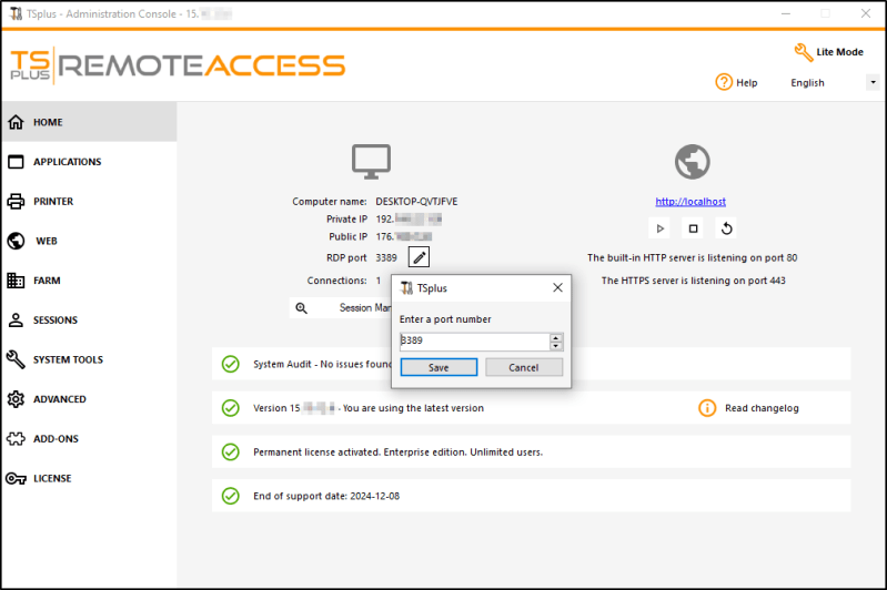 New Interface Tsplus New Version 12 Tsplus Me - Amazing Light Design - High Resolution