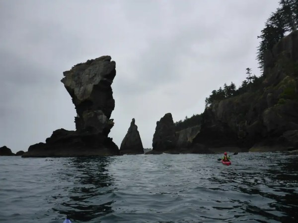 Beth takes point on a Surf Sirens trip around Cape Flattery