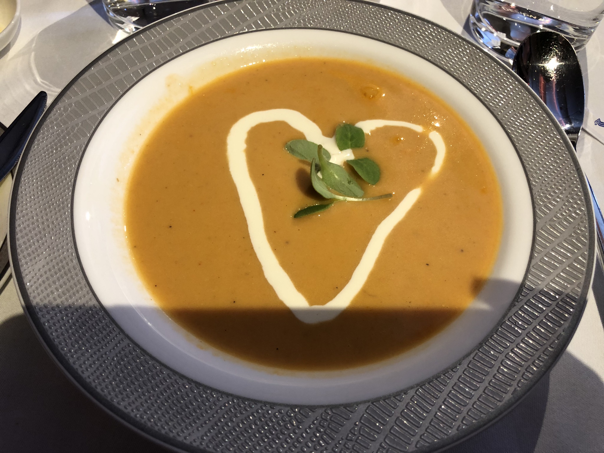 Lobster Bisque (with a heart courtesy of Andre)