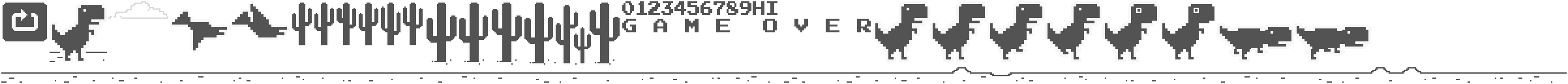 T Rex Chrome Offline Game Night Version 