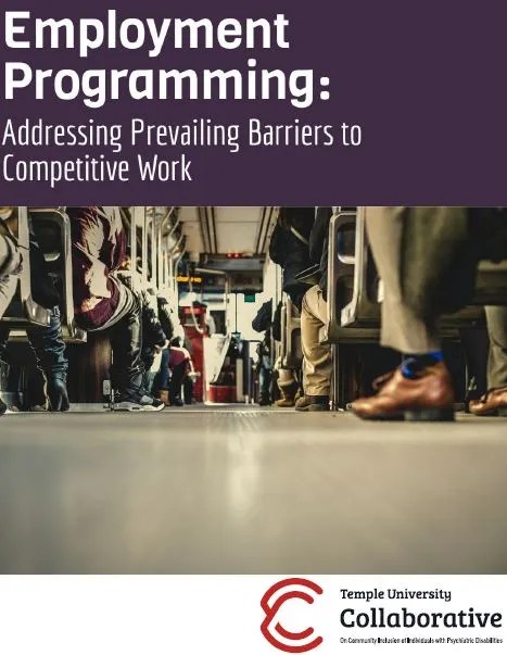 Screenshot of a document titled "Employment Programming: Addressing Prevailing Barriers to Competitive Work"