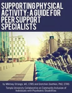 Screenshot of a document titled "Supporting Physical Activity: A Guide for Peer Support Specialists"