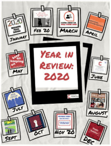 Screenshot of a document titled "Year in Review: 2020"