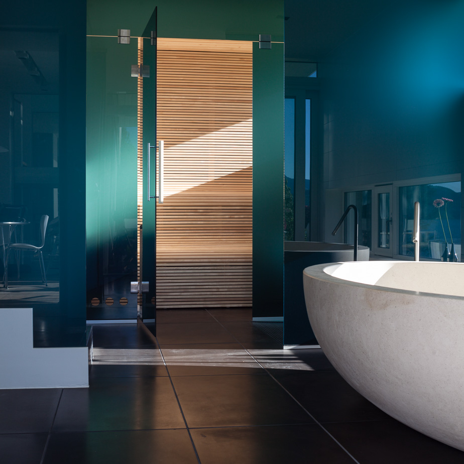 Bad, trimrom og badstue.