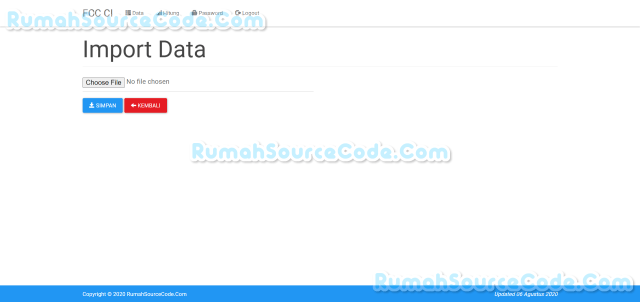 Source Code Fuzzy C Covering Codeigniter Import Data