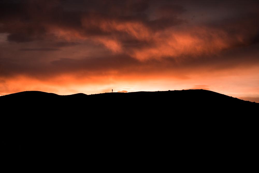 Guter Sonnenuntergang